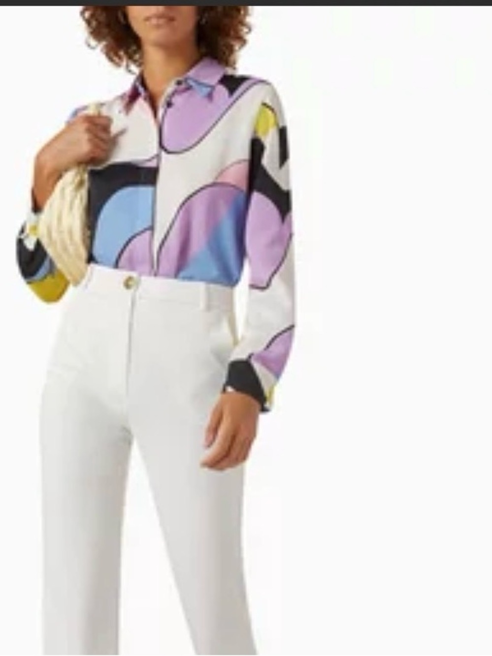 MARELLA Multi-Color Abstract Print Button-Down Shirt - Picture 2 of 7